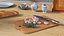 3D model Shrimps on Chopping Board