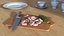 3D model Shrimps on Chopping Board