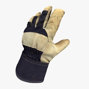 Blue Work Glove Photogrammetry Model 8K texture