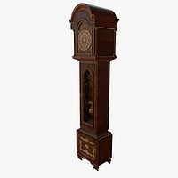 Lowpoly Longcase Clock