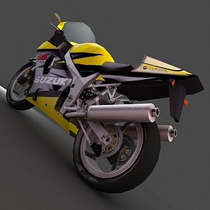 motorbike bike suzuki 3d model