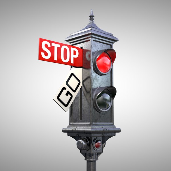 Old traffic light 3D model | 1142367 | TurboSquid