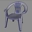 patio deck chair 3d obj