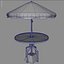 patio deck chair 3d obj