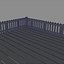 patio deck chair 3d obj
