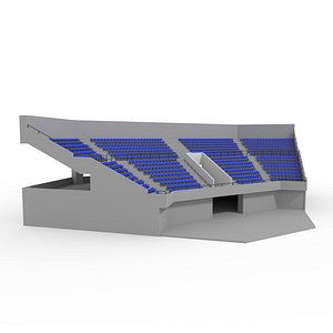 Stadium Tribune 06 Corner 3D model