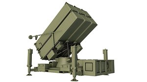 Mobile Norwegian Anti-Aircraft Missile System NASAMS 3D model