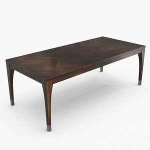Katy Dining Table Brown 3D model