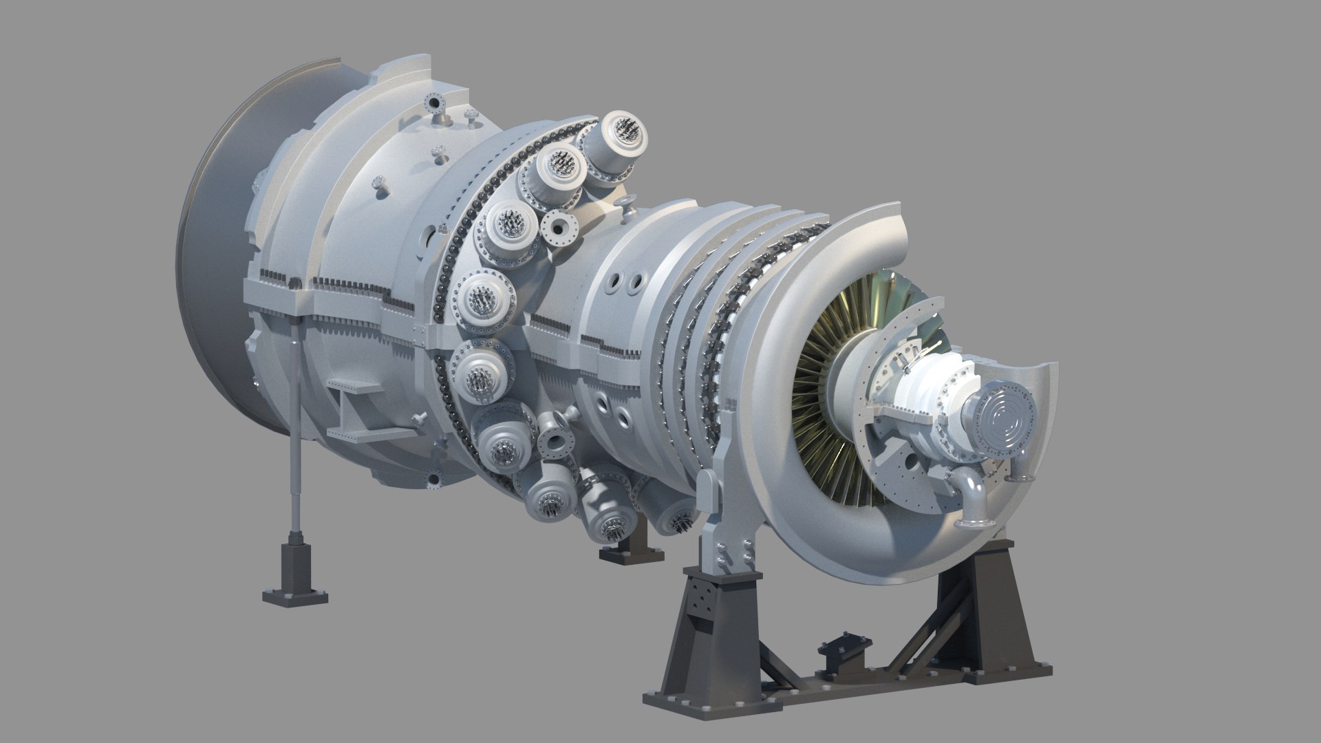 Sgt6-5000f Gas Turbine 3D Model - TurboSquid 1548893