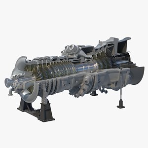 sgt6-5000f gas turbine 3D model