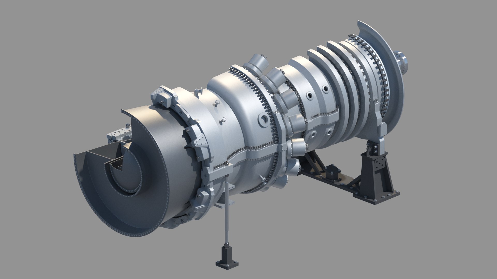 Sgt6 5000f Gas Turbine 3d Model Turbosquid 1548893