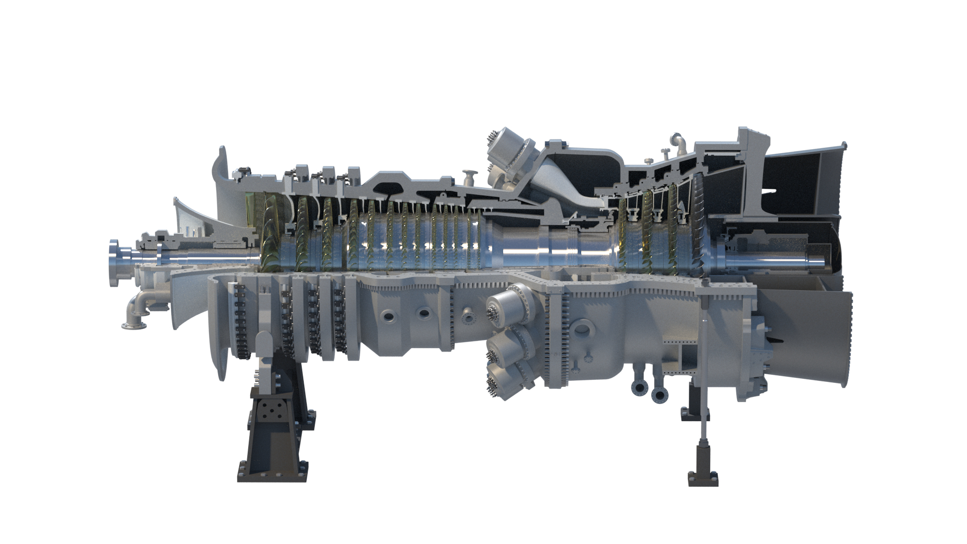 Sgt6 5000f Gas Turbine 3d Model Turbosquid 1548893