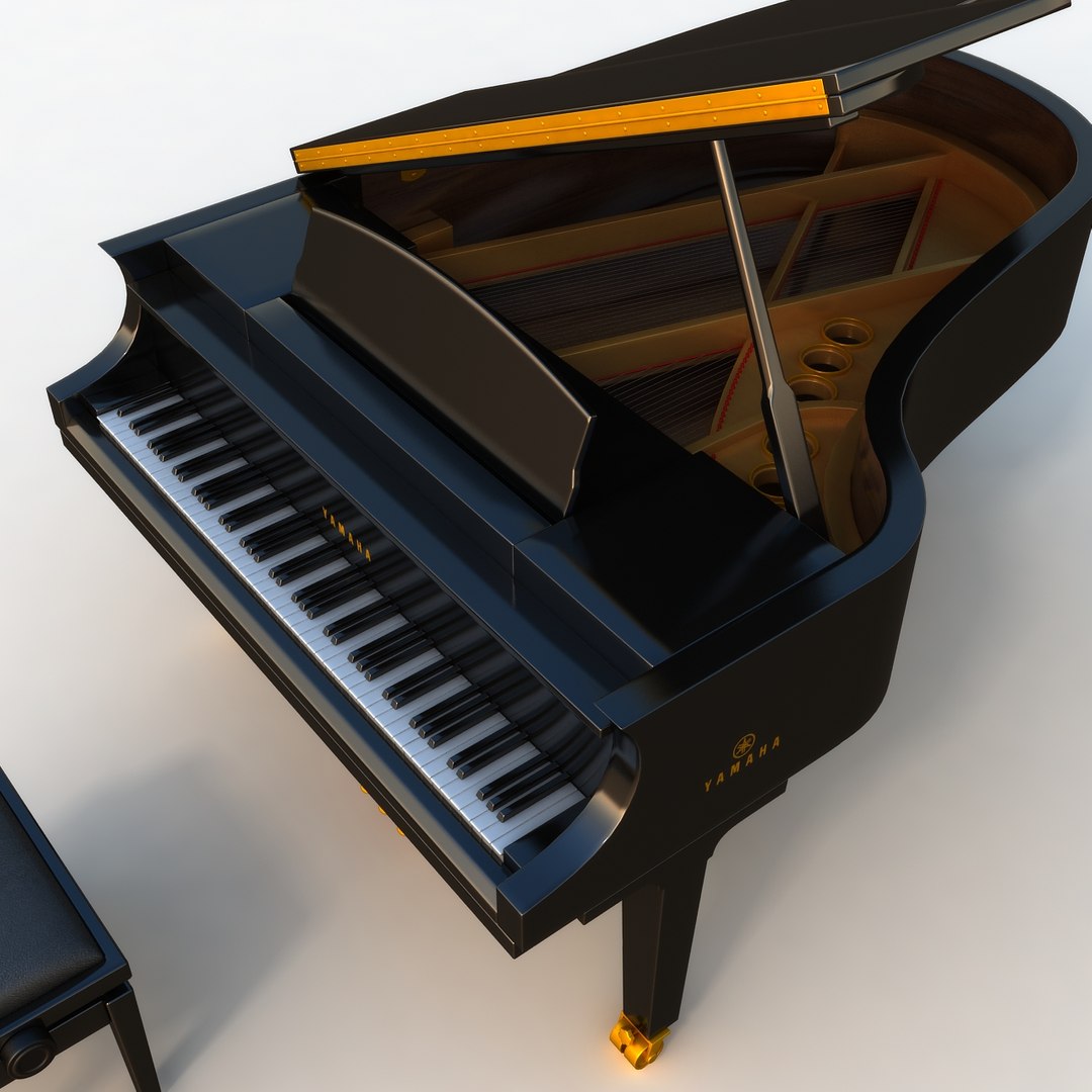 3D piano - TurboSquid 1150315