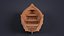 Stylized wooden fishing boat