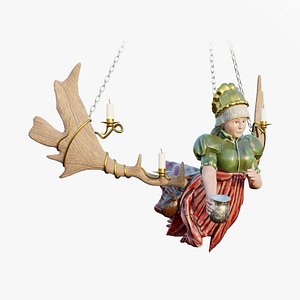 3D renaissance woman model