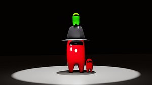 Among Us Rigged Character 3D