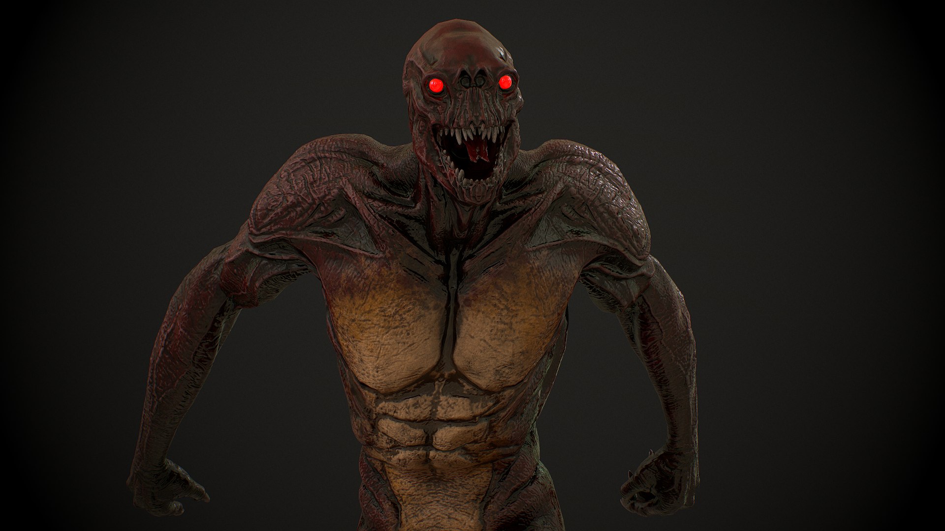 3D Monster model https://p.turbosquid.com/ts-thumb/V7/iuH52s/wS/screenshot001/png/1690890530/1920x1080/fit_q87/01f1f60da93fd0ac7957d3e287dc0349a727a7f7/screenshot001.jpg
