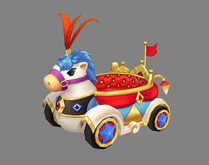 Cartoon children's Park carriage or Toy Wagon