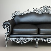 Ornate Baroque Sofa