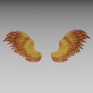 Phoenix wings - Alas Fenix 3D - Low poly
