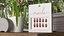Almond False Nail Package Marble Red