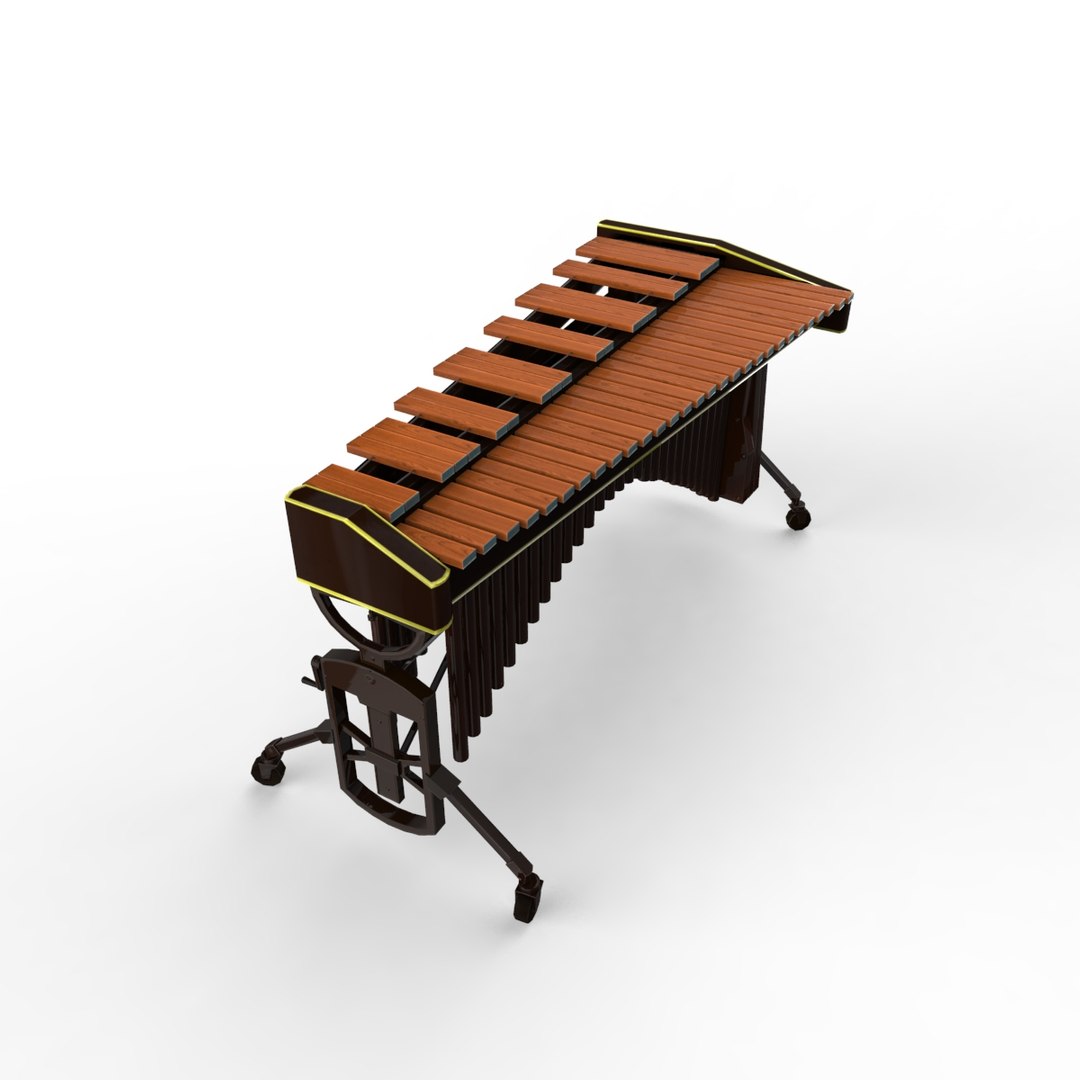 Xylophone Chinese Musical 3d Obj