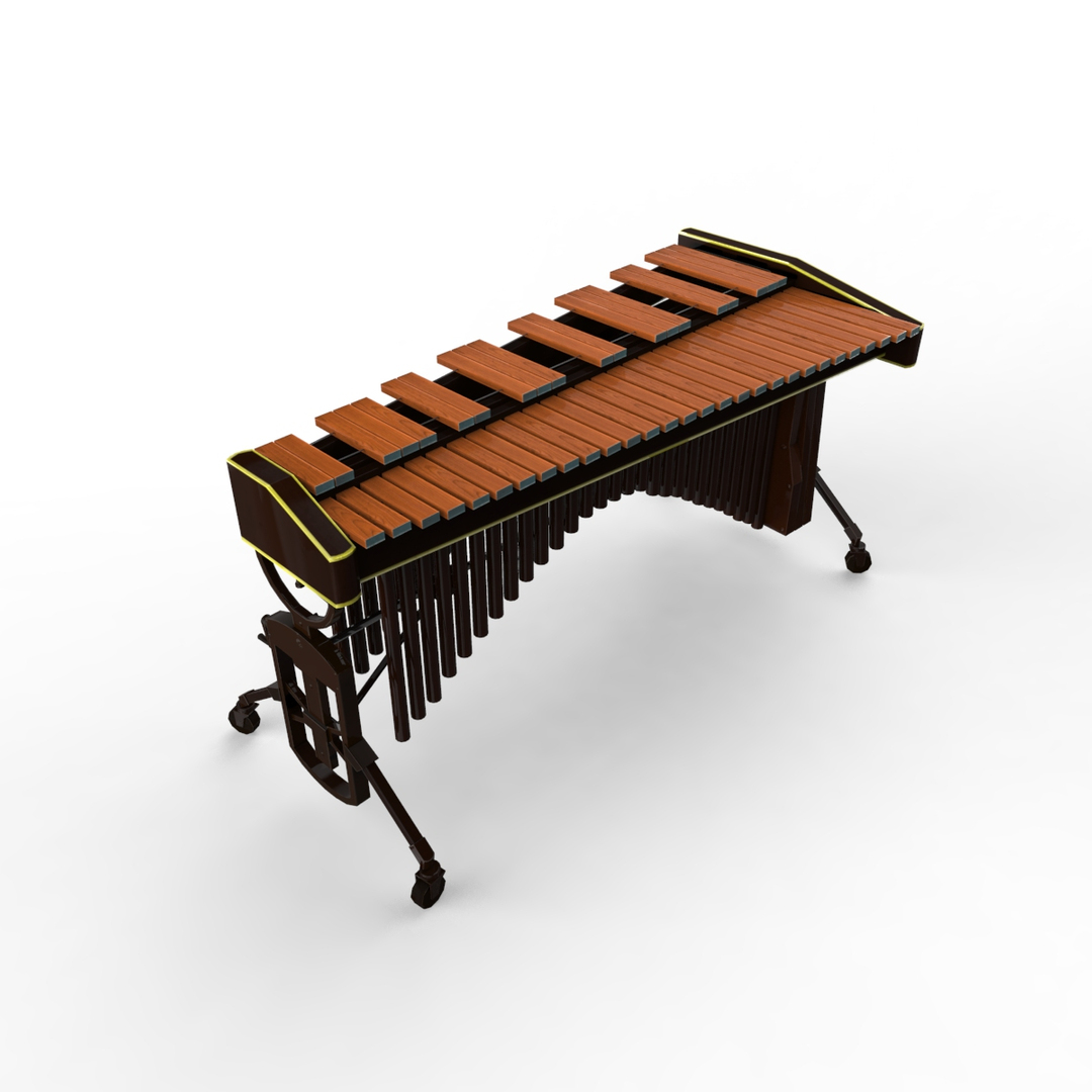 Xylophone Chinese Musical 3d Obj