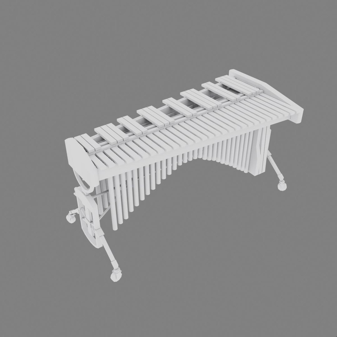 Xylophone Chinese Musical 3d Obj