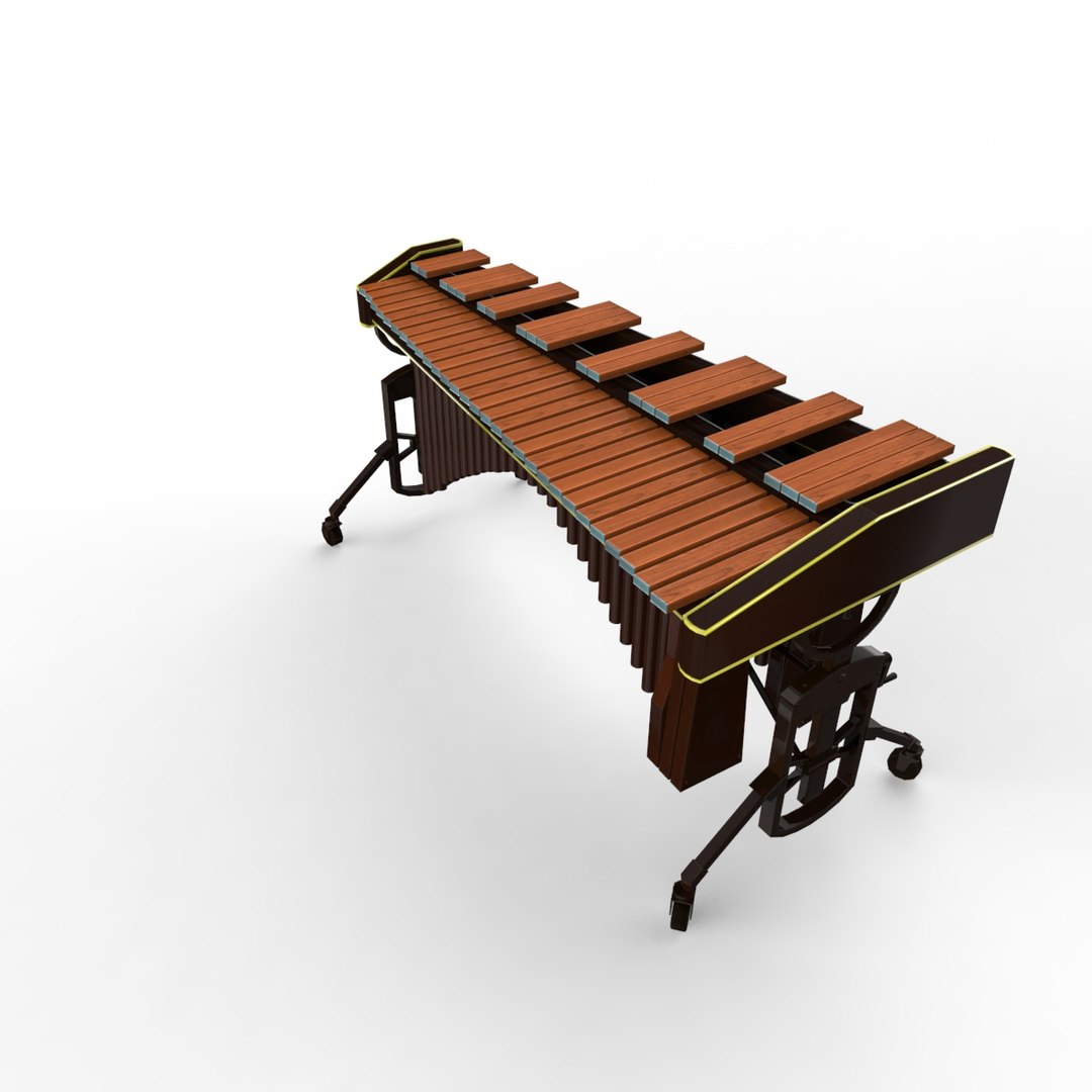 Xylophone Chinese Musical 3d Obj