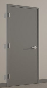3d model hollow metal door
