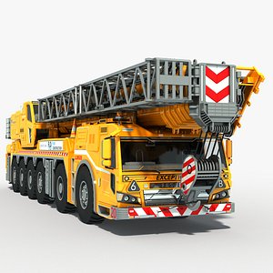 Telescopic Mobile Crane LLM600 3D model