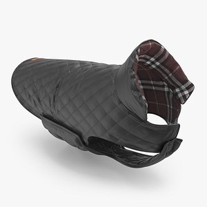 Dog Coat Black 3D