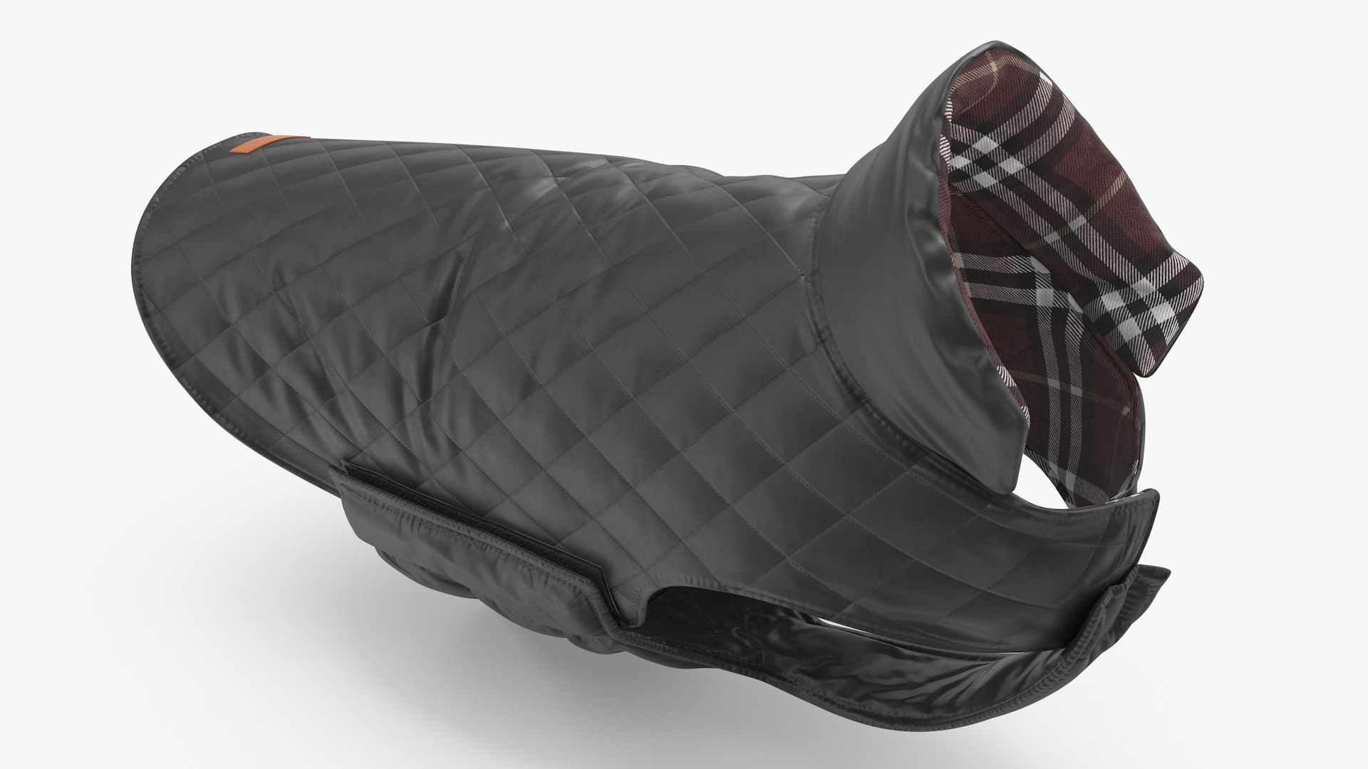 Dog Coat Black 3D model preview