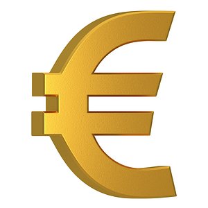 Euro Currency Symbol Gold