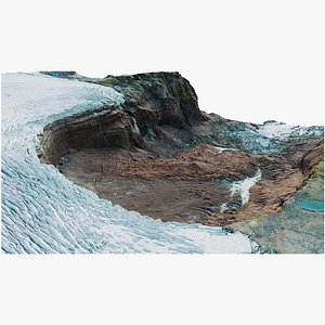 Glacier Valley - 3D PBR Model 3D model