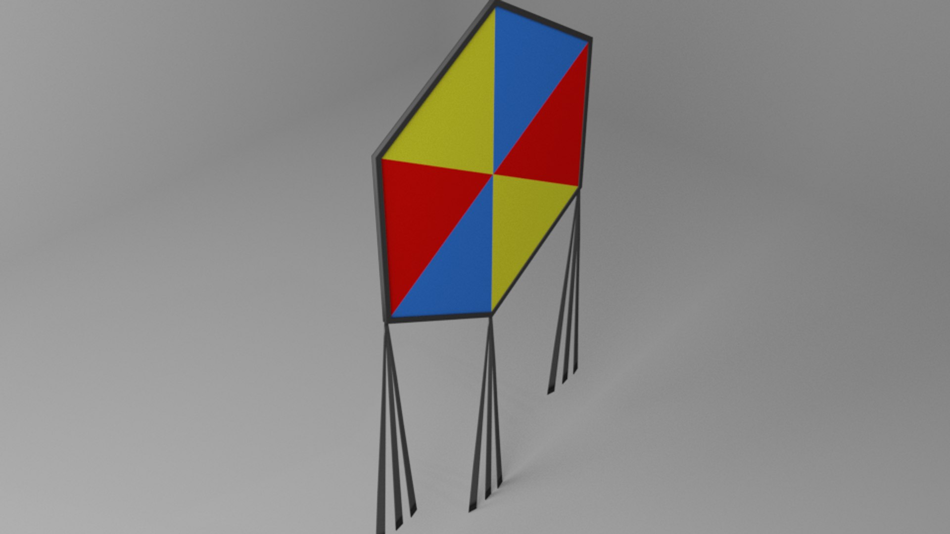 Hexagonal Kite 3D TurboSquid 1579421