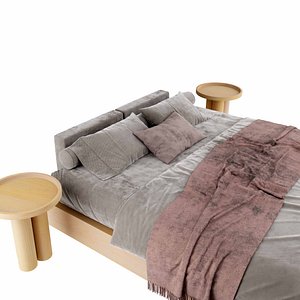 3D-minimalist-bed-model-blend 3D model