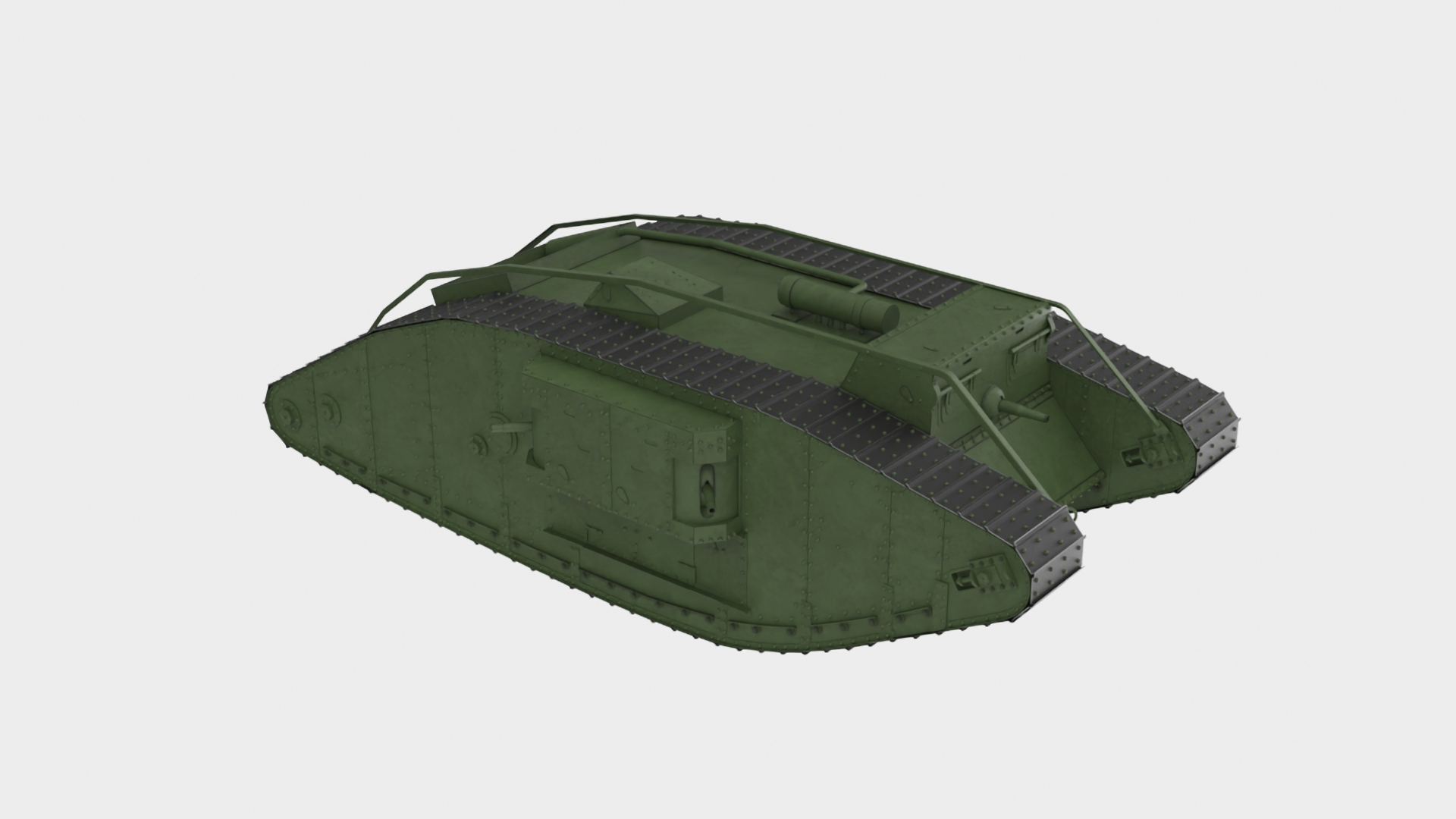 3D Model Tank MK 4 Female Green Rigged For Maya - TurboSquid 2250101