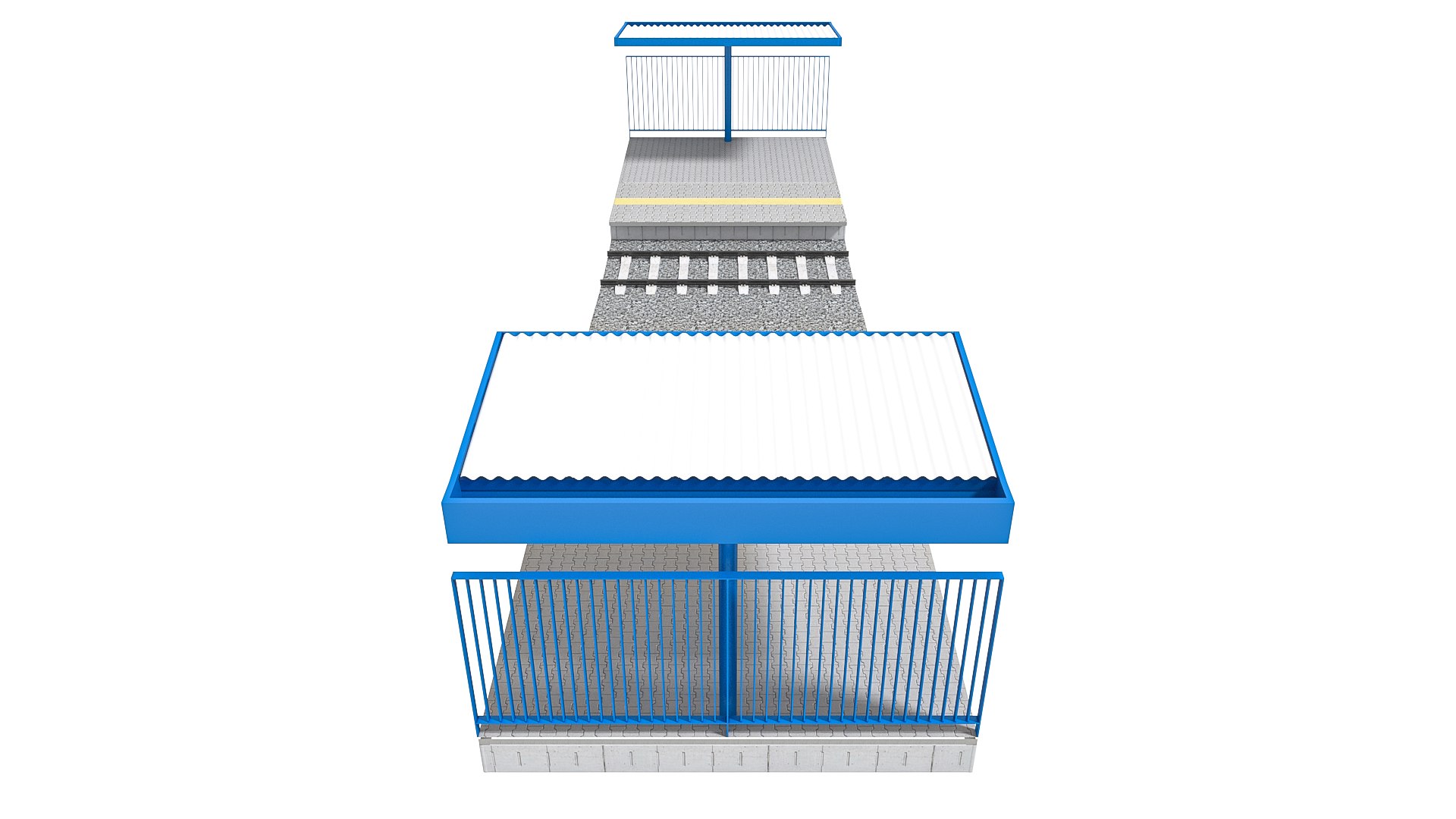 3D Train Platform Module 03 - TurboSquid 2297240
