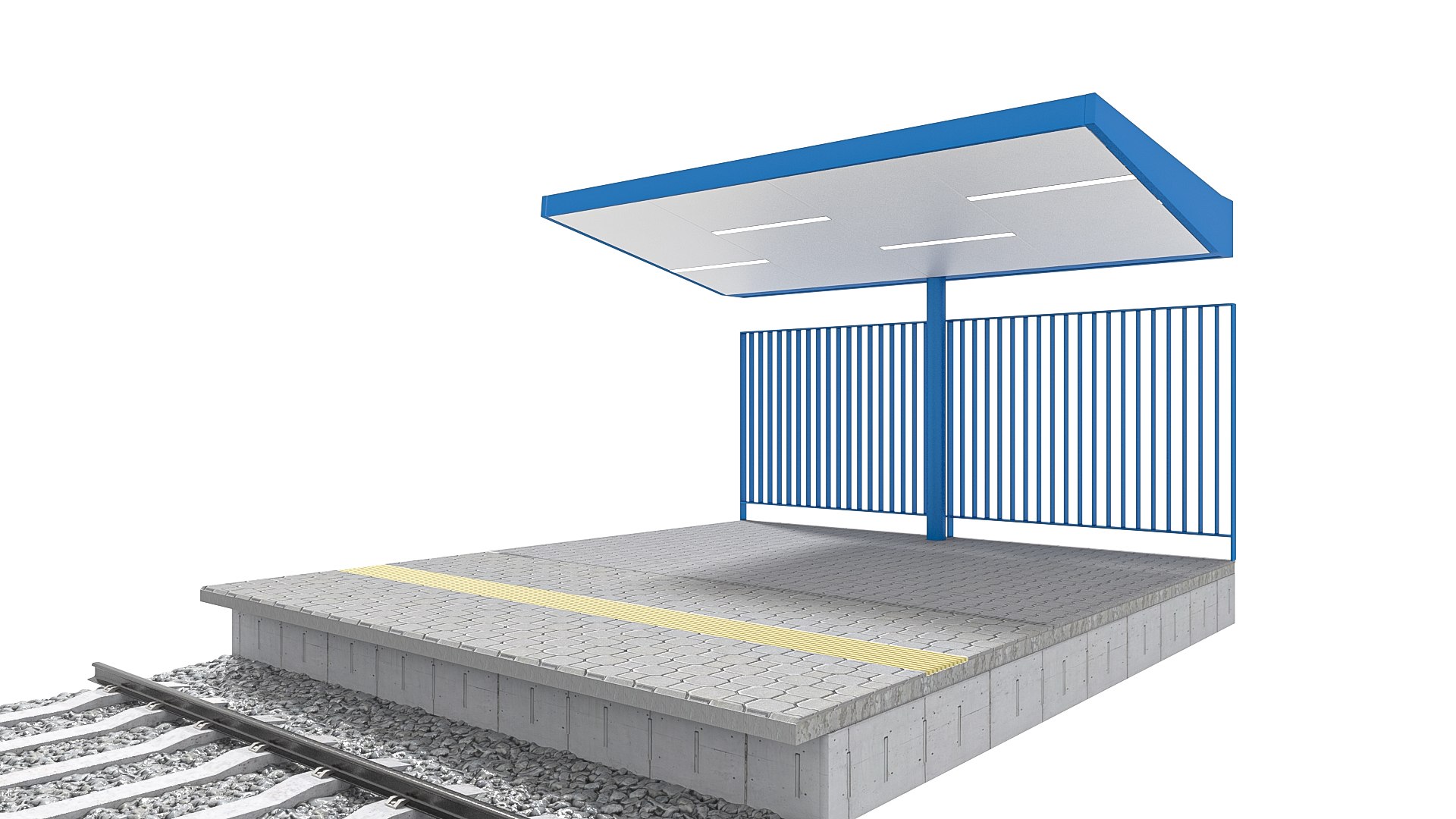 3D Train Platform Module 03 - TurboSquid 2297240