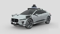 Low Poly Car - Jaguar I-PACE Waymo Driver