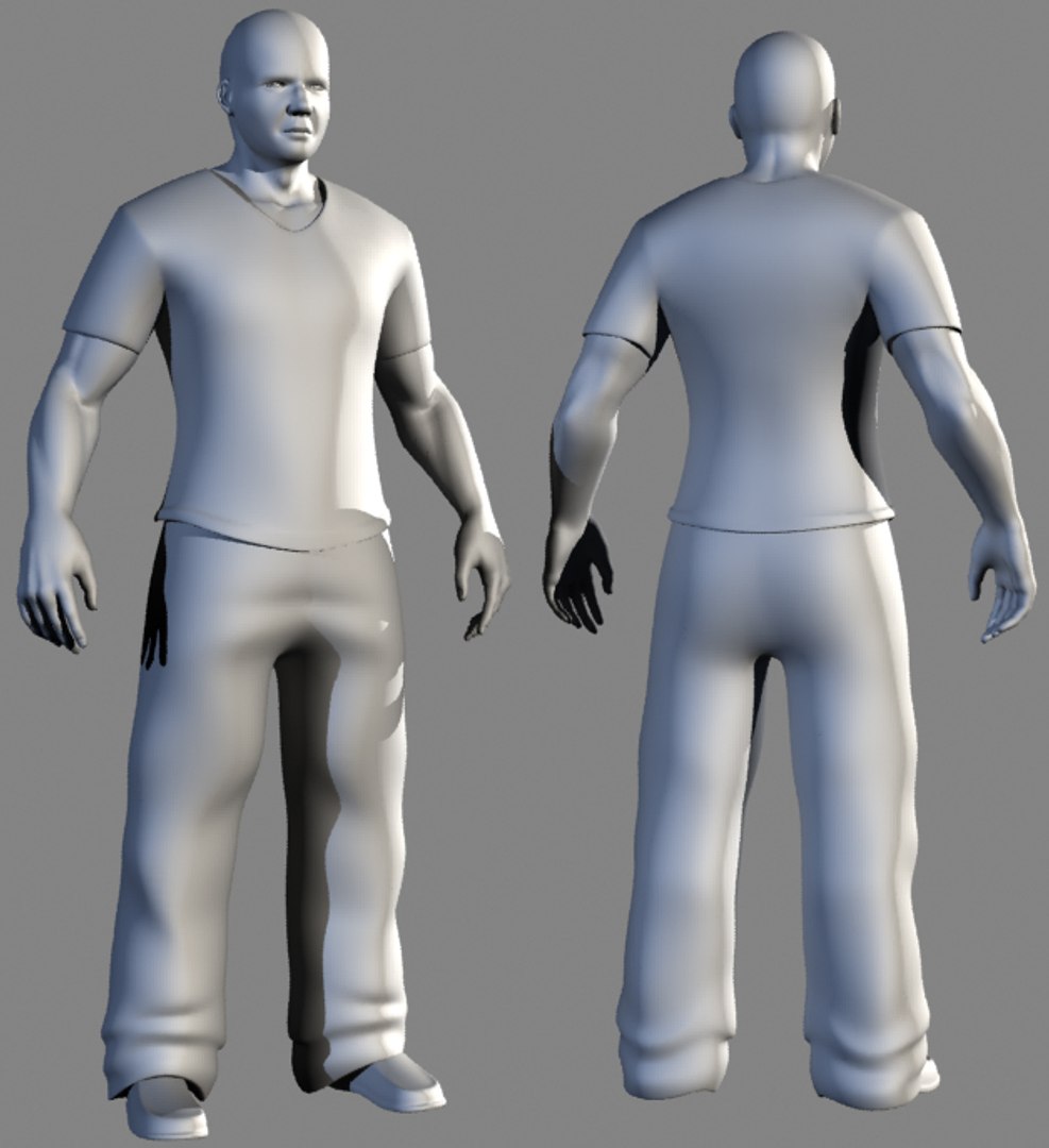 3d Model Casual Male Character