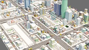 Tile pack city 3d snow 3D
