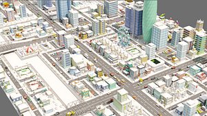 Tile pack city 3d snow