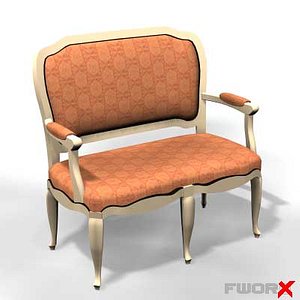 3d model bench