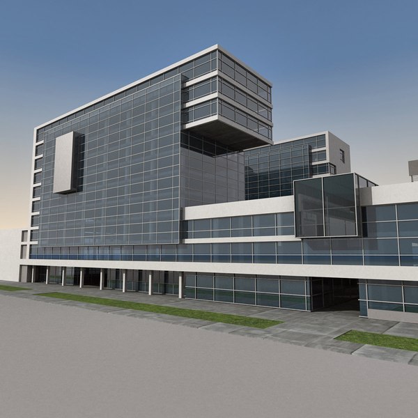 modern building 3d max