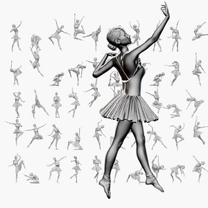 Ballerina Set04 3D model