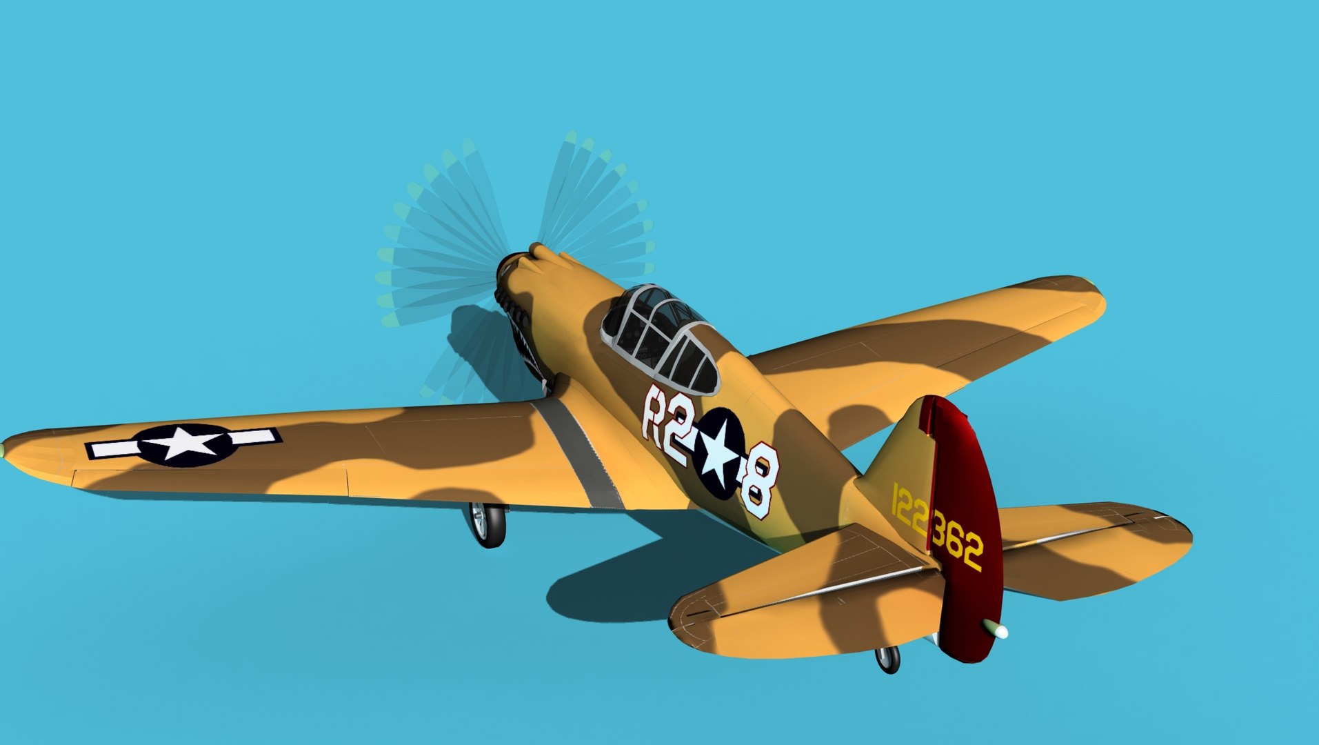 Curtiss P-40B Warhawk V15 USAAF model https://p.turbosquid.com/ts-thumb/V8/Qhl1ws/EI/curtissp40bwarhawkv15usaaf0070/jpg/1655739662/1920x1080/fit_q87/3a6325bbe5e3a7a9cc34fd00d01cba0a804727bc/curtissp40bwarhawkv15usaaf0070.jpg