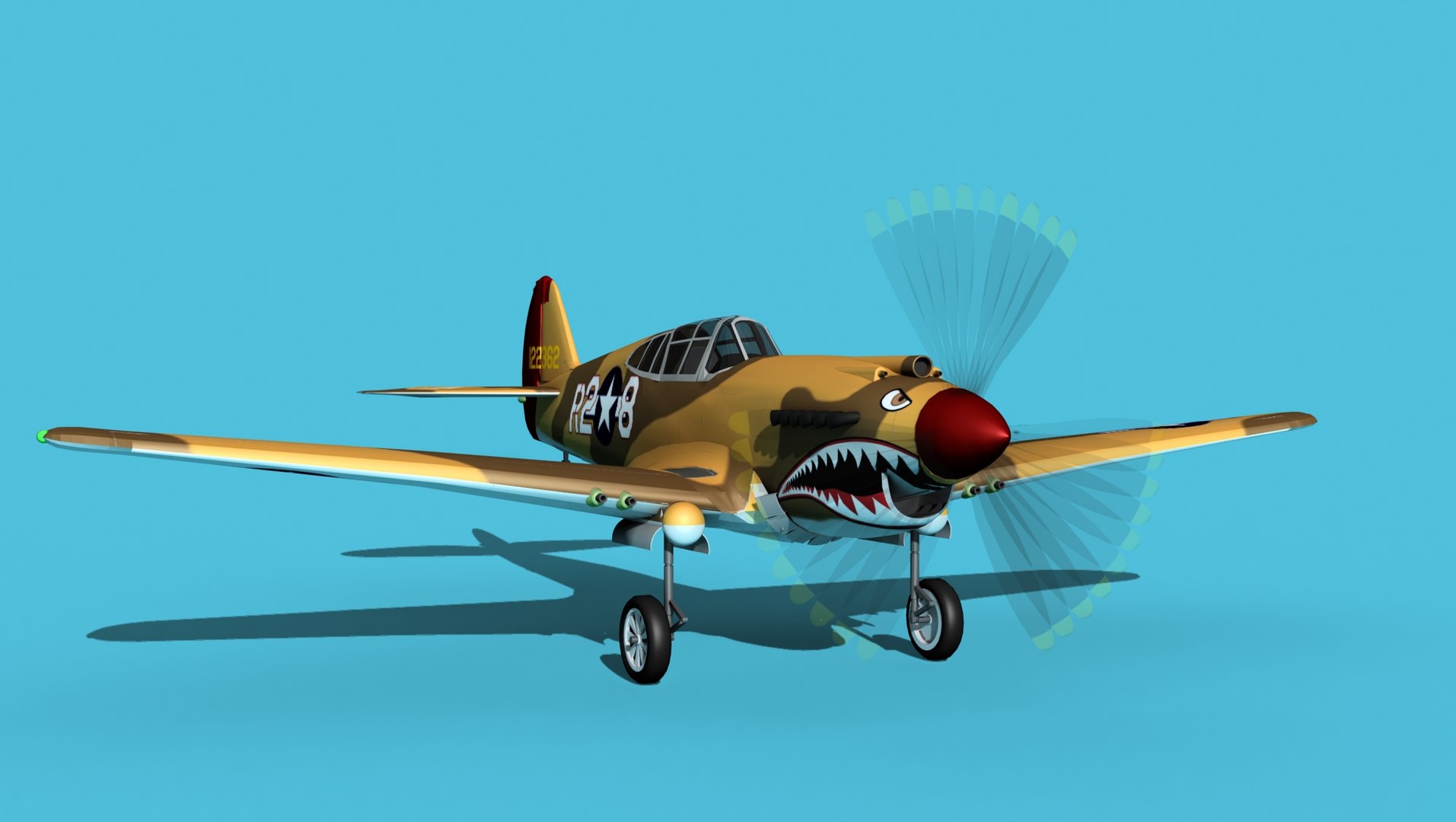 Curtiss P-40B Warhawk V15 USAAF model https://p.turbosquid.com/ts-thumb/V8/Qhl1ws/Nm/curtissp40bwarhawkv15usaaf0020/jpg/1655739659/1920x1080/fit_q87/8397099aef28adb8ddddd3533cce2ccb619565f1/curtissp40bwarhawkv15usaaf0020.jpg