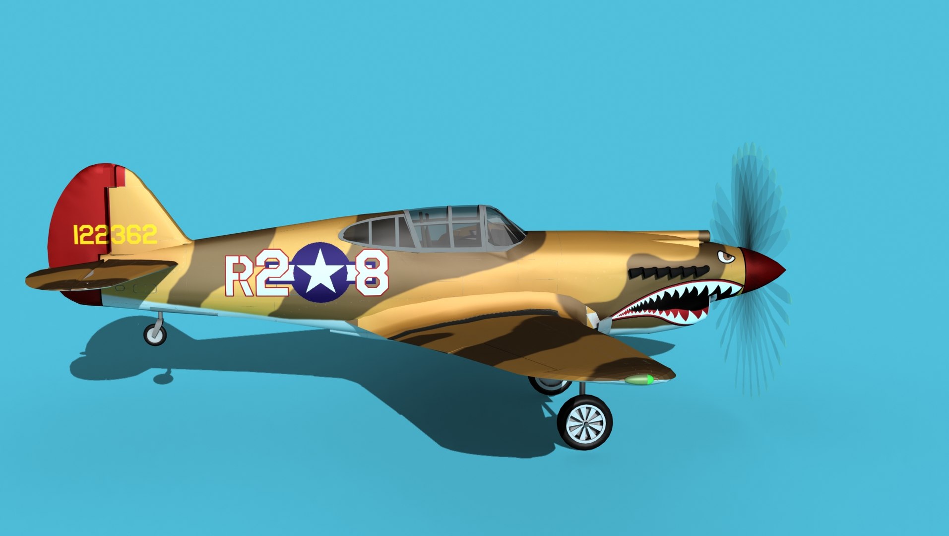 Curtiss P-40B Warhawk V15 USAAF model https://p.turbosquid.com/ts-thumb/V8/Qhl1ws/i3/curtissp40bwarhawkv15usaaf0040/jpg/1655739660/1920x1080/fit_q87/8cc6ec72edf1a1693e37b0c8933ea0623a1d1ca3/curtissp40bwarhawkv15usaaf0040.jpg